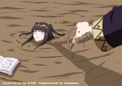 1other a-020 death female fire_emblem fire_emblem_awakening mud nintendo quicksand robin_(fire_emblem) sand sinking solo tharja_(fire_emblem)