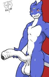 digimon flamedramon freckles_(artist) huge_cock male male_only penis solo soto tagme