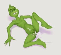 1cuntboy 5_fingers cuntboy dr._seuss dr_seuss genital_fluids genitals green_body green_eyes green_skin grinch how_the_grinch_stole_christmas humanoid illumination_entertainment intersex mammal mechanicalpretty monster pussy pussy_juice the_grinch_(film) universal_pictures universal_studios