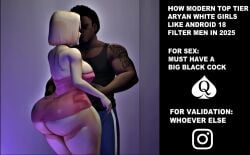 ai-created ai_assisted ai_generated ai_hands android_18 animated blacked blonde_hair blue_eyes bmwf cheating_wife cuckold dark-skinned_male dragon_ball_super dragon_ball_z heels huge_ass interracial kissing pinkpawg queen_of_spades revealing_clothes tagme teasing thick_thighs video walking wide_hips