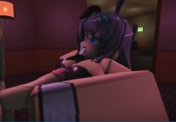bunny_girl cum_in_mouth cum_on_face handjob milkshaker34 roblox robloxian