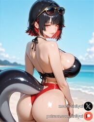 1girls 2025 ai_generated ass big_ass big_breasts black_hair breasts ear_piercing earrings ellen_joe female hi_res high_quality high_resolution highres huge_ass huge_breasts huge_thighs multicolored_hair nsfw patreon patreon_link patreon_logo patreon_url patreon_username red_eyes red_hair shark_girl shark_tail short_hair sinity small_waist thick_thighs thin_waist zenless_zone_zero