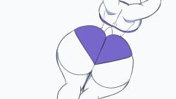 ass ass_focus ass_shake jiggling_ass tansau toriel toriel_(undertale) undertale