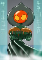 alien alien_girl ambiguous_fluids big_breasts female_only flatwoods_monster suraguma tagme