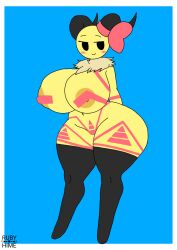 1girls annabee_(woebeeme) anthro ass bee bee_girl big_ass big_breasts black_tape_project breasts female female_only full_body hips huge_breasts legwear nsfw ruby_hime wide_hips woebeeme_(fanarts) yellow_body