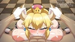 2d 2d_animation all_the_way_to_the_base animated big_breasts blonde_hair blowjob blush blushing_female bowser bowsette breasts breasts_bigger_than_head busty cum cum_in_mouth cum_inside deepthroat female horns huge_breasts light-skinned_female light-skinned_male light_skin longer_than_10_seconds male mario mario_(series) neoreptil new_super_mario_bros._u_deluxe nintendo oral oral_creampie oral_sex rule_63 shorter_than_30_seconds sound spiked_bracelet spikes spikes_(anatomy) super_crown super_mario_bros. tagme video