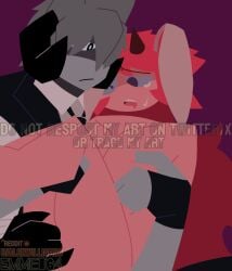 1boy 1boy1girl 1girls 2025 alternate_version_available assistant assisted_masturbation black_arms black_horn black_pants black_tie black_vest blue_eyes bodyguard bunny_ears bunny_girl button_eyes clawed_fingers claws clothed_male_nude_female color colored covering_breasts crying crying_with_eyes_open dacryphilia dangerous_forest demon_boy demon_girl dominant dominant_male drool drooling emmet64 female_penetrated finger_fuck fingering fingering_partner fingering_pussy fingerless_gloves fpe fundamental_paper_education gentle_domination grabbing_another's_leg grabbing_breasts grabbing_legs grey_hair grey_skin height_difference holding_another's_leg horn horns ibispaintx in_heat legs_up lifting_leg machine_girl_(kaaatie) male/female multi_arm open_mouth pants pink_hair rabbit_ears rabbit_girl ram_horn rolled_up_sleeves self_upload size_difference soft softcore stimulation submissive submissive_female teardrop tears tears_of_pleasure tie vaginal_penetration vivian_(kaaatie) y/n
