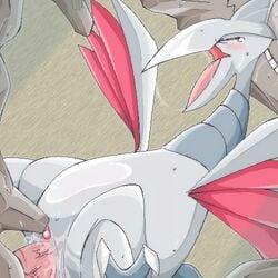 blush color female feral grey_skin insertion interspecies male nude penis pokemon sex size_difference skarmory steelix straight tagme vulva