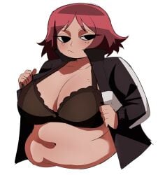 artiah669 bbw belly big_belly big_breasts breasts chubby chubby_female fat fat_female female fleshpie669 freckles freckles_on_face kim_pine overweight overweight_female red_hair redhead redhead_female scott_pilgrim scott_pilgrim_takes_off