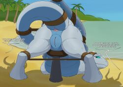 anus ass_up bondage bondage bound dragon dreamworks english_text european_mythology female feral fury_(httyd) genitals hi_res how_to_train_your_dragon light_fury looking_back mcfan mythological_creature mythological_scalie mythology outside raised_tail rear_view restraints scalie solo spreader_bar tail text vulva western_dragon