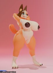 chilli heeler from bluey (series) by bluebambo