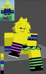 female flashing_pussy party_noob_(forsaken) pussy pussy_exposed roblox robloxian scene_girl scene_noob scenecore solo_female