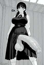 1futa 2025 ai_generated big_balls big_breasts big_penis black_and_white breasts casual casual_exposure casual_nudity chainsaw_man foreskin futa_only futanari horny horny_futa huge_balls huge_breasts huge_cock hung_futa hyper_balls hyper_penis intersex looking_at_viewer looking_down mitaka_asa noonyx partially_clothed penis precum precum_drip precum_string scar scar_on_face school_uniform sweat sweatdrop sweating sweaty sweaty_balls throbbing_penis uncircumcised uncircumcised_futa uncircumcised_penis uncut uncut_futa uncut_penis veiny_penis