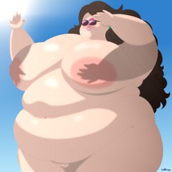 1girls absurd_res areolae artist_name ass belly big_areola big_ass big_belly big_breasts big_butt big_thighs blush breasts brown_hair chubby chubby_female cooldeverage curly_hair curvy earrings eyeshadow eyewear female female_focus female_only genitals gigantic_ass gigantic_belly gigantic_breasts gigantic_butt gigantic_thighs hand_shadow hands_casting_shadow hands_raised hi_res highres huge_ass huge_breasts human large_ass large_breasts latina latina_female latina_milf light-skinned_female light_skin lipstick logo long_hair looking_at_viewer looking_down magnolia_(cooldeverage) meme milf mother naked nipples no_bra no_panties nude nude_female obese obese_female original original_character outdoors overweight overweight_female pink_eyeshadow plump plump_ass plump_labia pussy shadow shiny_skin simple_background smile sole_female solo solo_focus standing sun sunglasses sunglasses_on_face sunlight sunny thick_ass thick_legs thick_thighs thighs tits_bigger_than_head tits_out trend vagina voluptuous voluptuous_female watermark wide_hips
