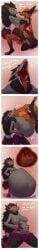 absurd_res anthro anthro_pred belly big_belly big_breasts bodily_fluids bodily_noises bottomwear breast_expansion breasts bwomp clothed clothing comic death derived_sound_effect dialogue different_sound_effects digestion digital_media_(artwork) duo english_text expansion expansion_sound_effect fatal_vore female female_pred fishnet_clothing fishnet_legwear gaping_mouth generation_5_pokemon generation_8_pokemon glup grin hands_on_shoulders head_first hel_(shiretsuna) hi_res holding_belly inside_stomach internal legwear long_image long_tongue lunlunfox male male/female male_prey medium_breasts motion_lines mouth_shot navel neck_bulge nickit nintendo nipples on_lap onomatopoeia open_mouth oral_vore organs partially_inside pokemon pokemon_(species) pokemorph potbelly rumbling_stomach same_size_vore shorts sitting_on_lap smile sound_effects stomach stomach_acid stomach_bulge swallowing swallowing_sound_effect tall_image text tongue topless uvula vaskin_(anamecuz) vore weight_gain zoroark