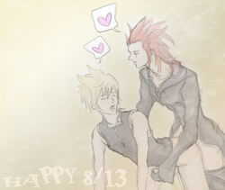 2boys axel_(kingdom_hearts) disney gay kingdom_hearts male male_only roxas square_enix tagme yaoi