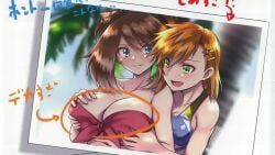 16:9_aspect_ratio 2girls ai-created ai_generated animated bikini blue_bikini blue_eyes blue_swimsuit breast_grab breasts brown_hair clothing female female_only green_eyes groping h264_(codec) huge_breasts kasumi_(pokemon) kissing large_breasts may_(pokemon) mp4 multiple_girls no_audio orange_bikini orange_swimsuit pokemon pokemon_(game) pokemon_character protagonist_(pokemon) red_bikini red_hair red_swimsuit swimsuit tagme video yuri