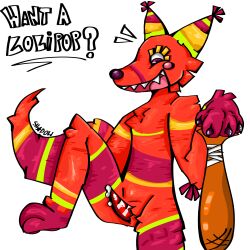 anthro candy furry knot lapfox lolipop tqbf
