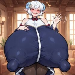 ai_generated hyper hyper_breasts hyper_nipples karlov_13 muzu_nomi nipple_bulge virtual_youtuber vtuber