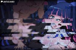 1boy 1girls 2d 2d_animation ai_assisted animated anime_screencap anime_style ass blue_hair bouncing_ass breasts censored clothed clothes_lift doggy_style doggy_style faceless_male female from_side jiggle jiggling_ass light-skinned_male light_skin loop male male/female missionary_position mosaic_censoring multicolored_hair panty_&_stocking_with_garterbelt pink_hair pussy sex shorter_than_30_seconds stocking_anarchy tagme vaginal_penetration vaginal_sex video wet wet_body wet_clothes wet_pussy
