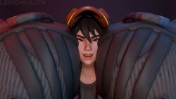 3d alternate_version_at_source alternate_version_available ass_sandwich blender epic_games facesitting female femdom fortnite fortnite:_battle_royale lemonlilith self_upload size_difference size_play smothering smothering_ass the_machinist_(fortnite) twitter_link twitter_username unsc_marine watermark