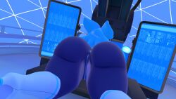 against_surface ass ass_focus ass_up bent_over deltarune female glowing_genitalia legs_apart legs_spread pussy pussy_exposed shortstack tasque_manager_(cryptiacurves) tasque_manager_(deltarune) vrchat vrchat_avatar vrchat_media