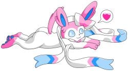 1boy eeveelution looking_at_viewer male male_only muirtower nintendo non-human pokemon smile solo sylveon