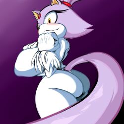 absurd_res anthro ass big_ass big_breasts big_butt blaze_the_cat blush breasts domestic_cat felid feline felis female general_godzilla hi_res mammal sega solo sonic_(series) sonic_the_hedgehog_(series) wide_hips