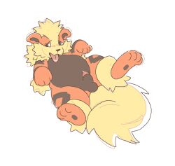 1boy 2021 arcanine canine canine_penis faeralperil feral furry male nintendo penis pokemon pokemon_(species) sheath solo spread_legs white_background