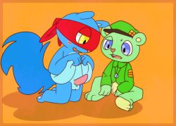 cartoony duo flippy flippy_(htf) happy_tree_friends male_only penis splendid_(htf)