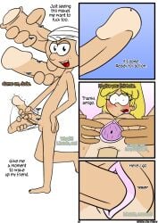 anal blonde_hair blush bobby_santiago comic double_penetration english_text incest lincoln_loud lori_loud lying_on_back masturbation otakon page_38 penis pussy_juice pussy_juice_drip spread_pussy sweat the_loud_house