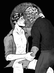 batman_(series) black_and_white bruce_wayne bruharvey cuntboy dc dc_comics edwardistired fingering fingering_partner fingering_pussy harvey_dent intersex two-face