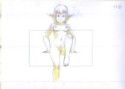 1girls breasts concept_art cra evangelyne naked naked_female nipples no_color nude nude_female official_art pointy_ears pubic_hair pussy short_hair sketch small_breasts solo solo_female solo_focus storyboard trimmed_pubic_hair unshaved_pussy wakfu