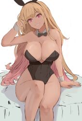 1girls 2022 blonde_hair breasts bunny_ears bunny_girl bunnysuit cleavage color_sketch female female_only gyaru hips huge_breasts kitagawa_marin leotard long_hair miraihikari red_eyes sktech slim_waist smile sono_bisque_doll_wa_koi_wo_suru thick_thighs thighs wide_hips wip work_in_progress