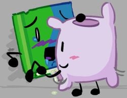 against_wall battle_for_dream_island bfdi book_(bfdi) object_shows pillow_(bfdi) vaginal_penetration