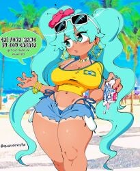 brazil brazilian brazilian_female brazilian_miku busty female female_focus female_only guarana_jesus guarana_soda hatsune_miku hourglass_figure quavernsfw tagme vocaloid wide_hips