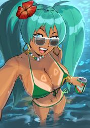 2d big_breasts bikini brazil brazilian brazilian_female brazilian_miku breasts busty female female_focus female_only hatsune_miku hourglass_figure long_hair selfie tagme tallinax vocaloid wide_hips