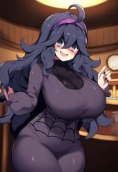 ai_generated big_breasts black_dress breasts female goth goth_girl hex_maniac keinovelnovelai large_breasts npc_trainer pokemon pokemon_oras pokemon_xy purple_dress purple_eyes purple_hair solo two_tone_dress two_tone_hair