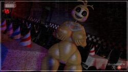 3d 3d_(artwork) big_breasts breasts chica_(fnaf) chicken chicken_girl five_nights_at_freddy&#039;s five_nights_at_freddy&#039;s_2 hot pussy render sexy_pose tagme toy_chica_(fnaf)