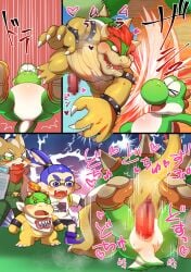 5boys absurd_res anal anal_insertion anal_penetration anal_sex anthro anthro_dominated anthro_dominating anthro_dominating_anthro anthro_penetrated anthro_penetrating anthro_penetrating_anthro belly blue_eyes blue_hair blush bodily_fluids boots bowser bowser_jr. brown_body brown_fur brown_skin cephalopod claws crossover cum cum_in_ass cum_inside defeat_sex dot_eyes erection father father_and_son fox fox_mccloud from_front_position genital_fluids genitals green_body green_eyes green_face green_skin green_yoshi group hi_res hitting hitting_another humanoid inkling inkling_boy john_(splatoon) koopa legs_up male male/male male_dominated male_dominating male_dominating_male male_on_bottom male_on_top male_only male_penetrated male_penetrating male_penetrating_male marine mario_(series) mating_press mollusk mouth_open nintendo open_mouth penetration penis pixelated_penis ponmai red_eyes scalie sex sharp_claws sharp_teeth shell shocked shocked_expression shoes size_difference son spiked_bracelet spiked_collar spiked_shell spikes spikes_(anatomy) splatoon spread_legs spreading star_fox super_smash_bros. surprised surprised_expression sweat sweatdrop tail tail_motion tailwag tan_body tan_fur tan_skin voyeur vulpine watching watching_sex yellow_body yellow_skin yoshi young younger_male