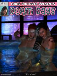 3d amancue bikini daz_studio jacuzzi selfie taking_picture topless