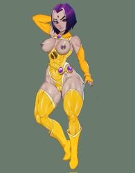 breasts breasts_out curvaceous curvy curvy_female curvy_figure dc dc_comics female female_focus female_only lady_legasus legs muscles muscular muscular_female pussy pzilart raven_(dc) teen_titans