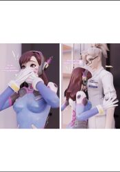 3d angela_ziegler chainsmoker d.va dr._ziegler hana_song mercy overwatch overwatch_2 tagme