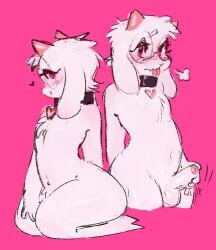 2024 anthro balls bedroom_eyes bovid caprine collar collar_only collar_tag cornymember deltarune digital_drawing_(artwork) digital_media_(artwork) eyewear femboy foreskin fur genitals glasses glistening glistening_genitalia glistening_penis glistening_thighs goat hand_on_penis heart_collar_tag heart_symbol hi_res horn humanoid_genitalia humanoid_penis male mammal masturbation narrowed_eyes nude penile penile_masturbation penis pink_background ralsei round_glasses seductive simple_background solo undertale_(series) white_body white_fur