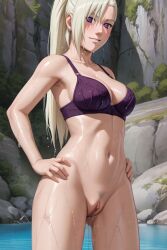 ai_generated ino_yamanaka medium medium_breasts naruto pussy_juice