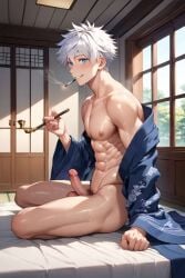 abs ai ai_generated anime anime_character gay gay_male jujutsu_kaisen male_abs male_only naked naked_male sukuna