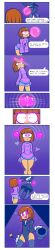 blush blushing booty_shorts bowtie brown_hair evenytron femboy frisk hypnosis madjick magic magic_wand mind_control pink_eyes pstash stockings top_hat undertale