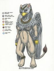 anthro avian breast gryphon omegaltd ref reference_image reference_sheet small_breasts vagina