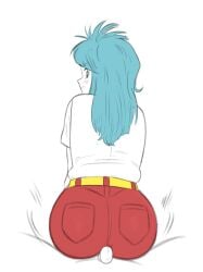 ass big_ass bulma_briefs bulma_briefs_(post_saiyan_saga) buttholemagick buttjob dragon_ball dragon_ball_z dry_humping humping solo_focus tagme unseen_male_face