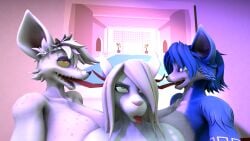 3d 3d_(artwork) anthro canid canine ear_penetration female final_fantasy final_fantasy_ix fox freya_crescent hi_res krystal mammal murid murine nintendo officer_flint officer_flint_(foretbwat) penetration rat rodent square_enix star_fox video_games